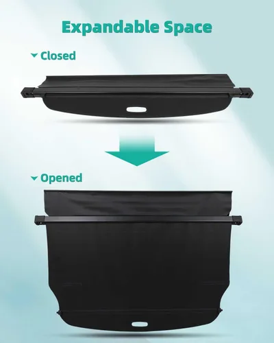 Vista 3 de SCITOO Cubierta de Carga Sombrilla 2022-2024 Compatible con Accesorios para Hyundai Tucson, Protector Retráctil para Maletero Trasero, Privacidad