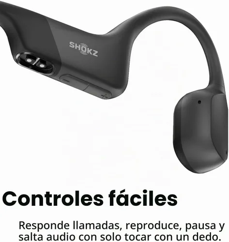 Vista 9 de SHOKZ OPENRUN Auriculares inalámbricos Bluetooth de conducción ósea - Negro