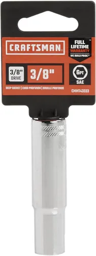 Vista 2 de CRAFTSMAN Deep Socket, SAE, 3/8-Inch Drive, 3/8-Inch, 6-Point (CMMT43333)