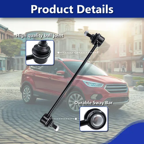 Vista 4 de Enlace de barra estabilizadora, K80880 Enlace de barra estabilizadora con junta esférica Compatible con Ford Escape 2013-2018, Ford Focus 2012-2018