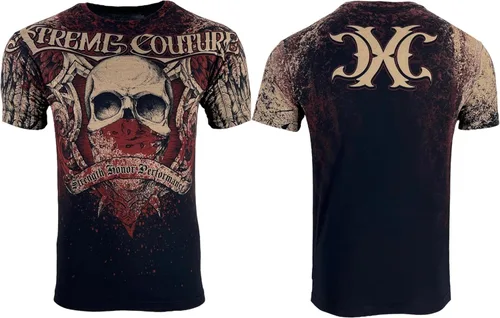 Vista 2 de Xtreme Couture by Affliction - Camiseta para hombre con tatuaje ortodoxo para motociclista MMA