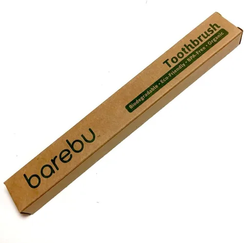 Vista 5 de Cepillo de dientes de bambú biodegradable, sin BPA, orgánico, ecológico, cerdas prensadas (sin pegamento), apoya la salud y el medio ambiente