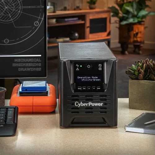 Vista 7 de CyberPower PR750LCD3C Smart App Sinewave UPS Batería de Respaldo y Protector de Sobretensión, 750VA/750W, 6 tomacorrientes, AVR, minitorre