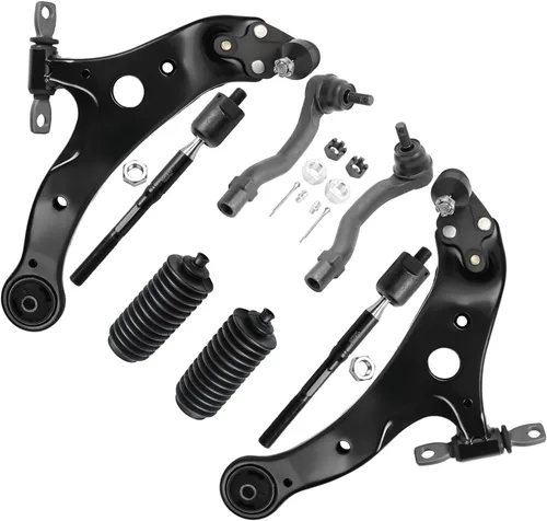 Vista 151 de Detroit Axle - Kit de brazos de control de extremo de 8 piezas para Toyota 2001-2003 Highlander 2002-2003 Camry Lexus ES300, 2 brazos de control
