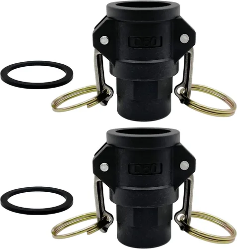 Vista 13 de BITOBITOTU - 2 accesorios Camlock Poly NPT A-50 1/2 pulgadas, tipo A, acoplamientos estándar de leva, accesorios de bloqueo de leva, ajuste