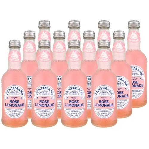 Vista 11 de Fentimans Sparkling Rose Lemonade - Limonada rosa espumosa con ingredientes naturales y extracto de rosa puro, mezclador, refresco artesanal