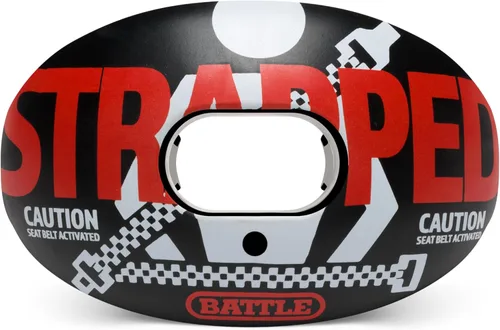 Vista 10 de Battle Sports Oxygen - Protector bucal de fútbol con correa, flujo de aire superior y mejor rendimiento, máxima transpirabilidad, funciona