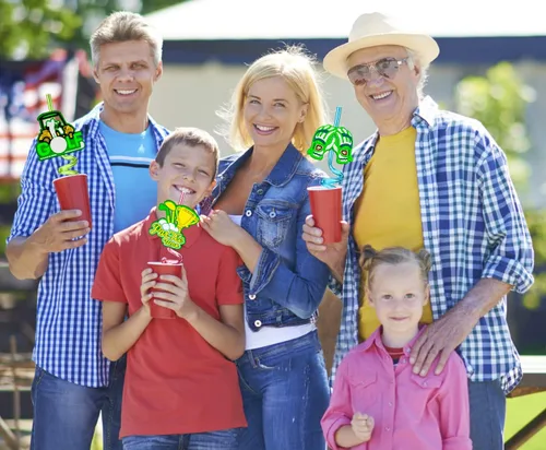 Vista 7 de 24 popotes reutilizables con temática de golf para bolsas de regalo de fiesta de golf, popotes diarios, fiestas de cumpleaños, reuniones de clase