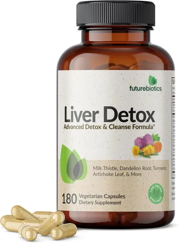 Vista 9 de Futurebiotics La fórmula avanzada de desintoxicación y limpieza del hígado apoya la función hepática saludable con cardo mariano, raíz de diente