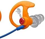 Vista 3 de Defensores sónicos Plus Surefire EP4Tapones para los oídos, Triple diseño con brida, reutilizable, Anaranjado, M