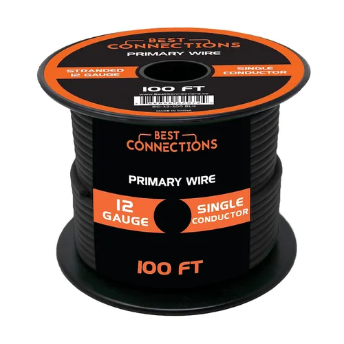 Vista 18 de BEST CONNECTIONS Cable primario automotriz de calibre 10 Ideal para audio de automóvil, automotriz y remolque Cableado eléctrico duradero