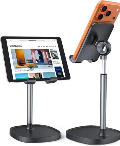 LISEN - Soporte para teléfono celular, ajustable, accesorios para escritorio de oficina, para todos los teléfonos iPhone, iPhone 15, Switch, Kindle,