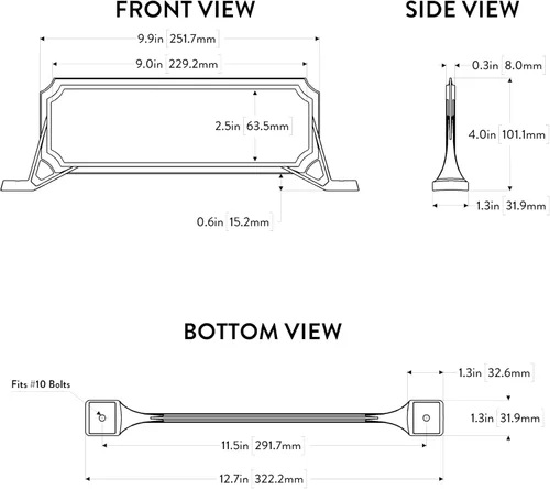 Vista 4 de Architectural Mailboxes 3460B Manhattan - Placa de dirección pequeña, color negro