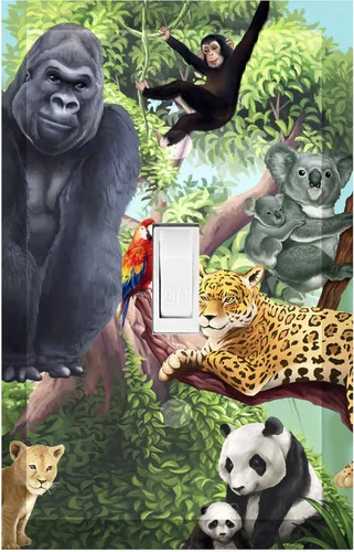 Placa decorativa para interruptor de luz para niños, habitación de adolescentes, decoración de habitación de niños, dormitorio, baño, sala de juegos