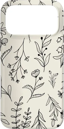Vista 22 de Sand Beige Wildflower Floral Pattern Case for iPhone 16