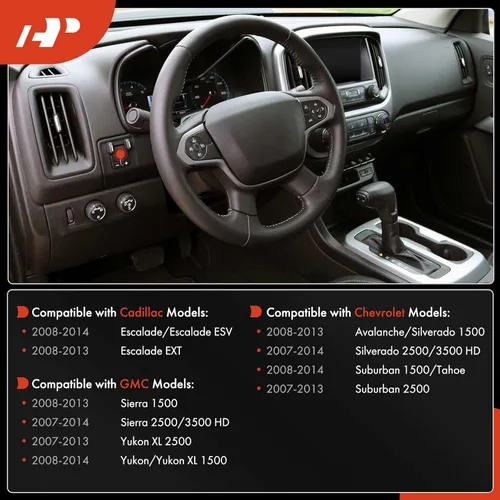 Vista 2 de A-Premium Conjunto de interruptor de control de freno de remolque compatible con Chevrolet Silverado 1500 2500/3500 HD Suburban Tahoe Avalanche &