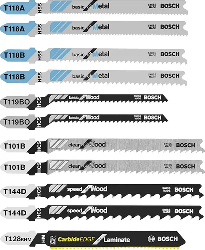 Vista 7 de Bosch TPM005 - Juego de hojas de sierra caladora con mango en T Pro-Metal (5 piezas)