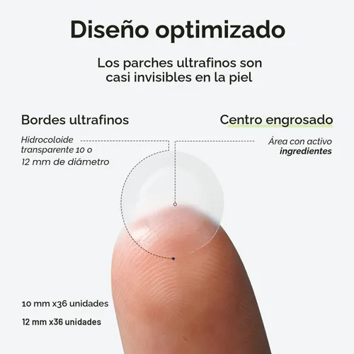 Vista 8 de MAREE Parches Invisibles para Espinillas - Parches Transparentes para Cara - Parches de Acné Hidrocoloides Anti Manchas - Adhesivos para Espinillas