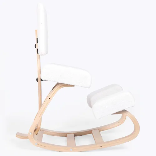 Vista 10 de Sleekform Silla ergonómica de rodillas – escritorio mecedora para oficina en casa, taburete ergonómico para sentarse activamente, silla correctora