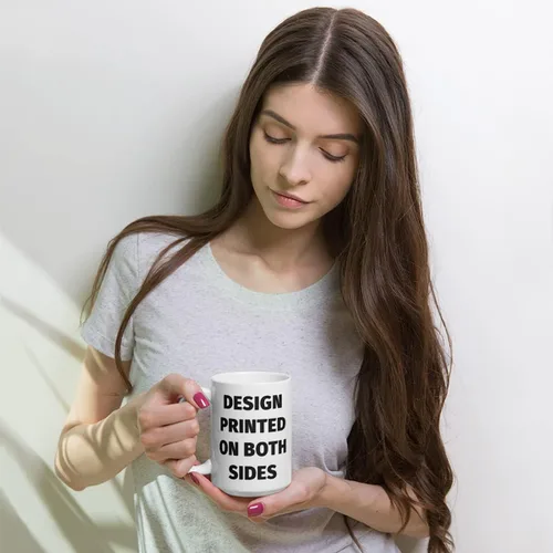 Vista 4 de Personalized Name Shih Tzu Standing Black Gifts For Women Men Custom Text Coffee Mug Ceramic Cup 15oz - Christmas, Birthday, Funny Gift For Dog Mom