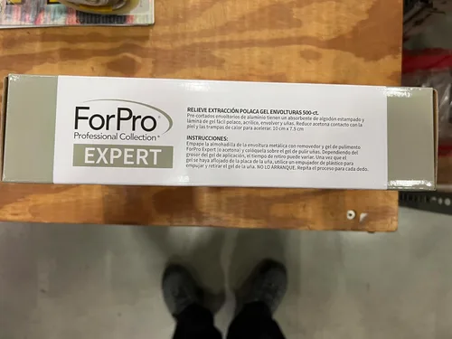 Vista 13 de ForPro Professional Collection Expert - Envolturas de eliminación de esmalte de gel en relieve, precortadas con almohadilla de algodón, quitar