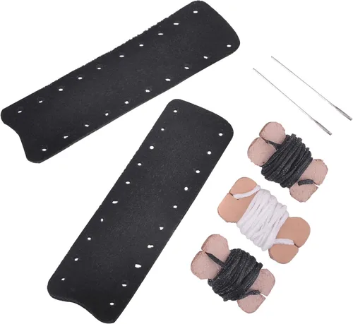 Vista 6 de Envoltura de palanca de cuero de gamuza para rifles y escopetas de acción de palanca, hecha a mano