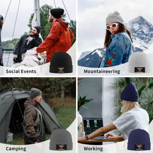 Vista 9 de Gorro unisex elástico, suave y cálido, gorro de punto para hombres y mujeres