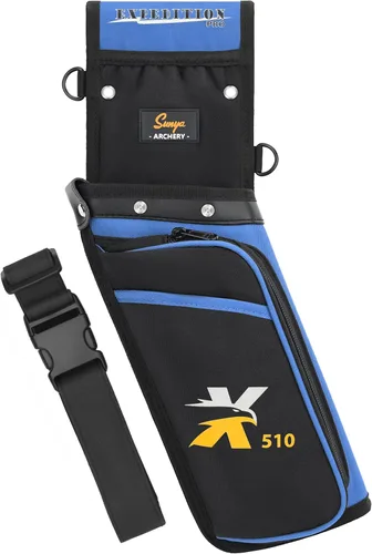 Vista 10 de SUNYA X510 Carcaj de Flechas para Campo y Competencia de Cadera Carcaj de Tiro con Arco de 3 Ranuras Sin Ruido con Sistema de Almacenamiento