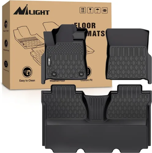 Vista 10 de Nilight Alfombrillas de TPE para Toyota Avalon 2013 2014 2015 2016 2017 2018 para todo tipo de clima, ajuste personalizado, forros de piso