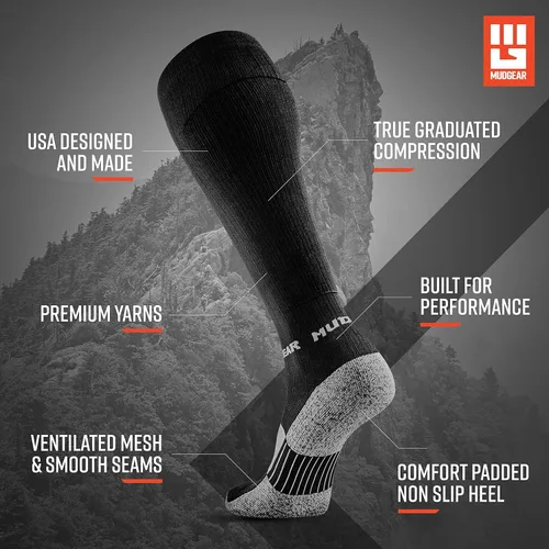 Vista 4 de Calcetines de compresión prémium - Calcetines OCR, calcetines de compresión para mujer, calcetines de compresión para hombres, calcetines de trail