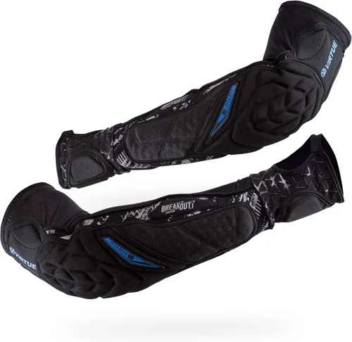 VIRTUE Breakout - Almohadillas protectoras para codos y antebrazos, ligeras, multideportivas, con forro de manga de compresión que absorbe la