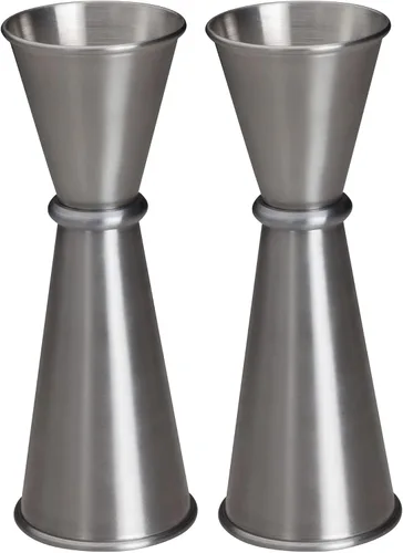 Vista 3 de WINCO Jigger de estilo japonés, plateado