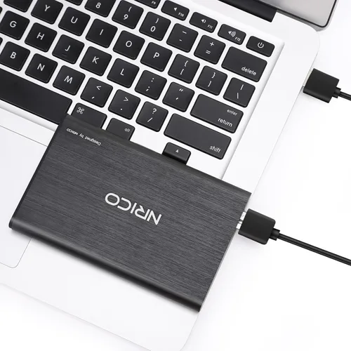 Vista 3 de NRICO Disco duro externo portátil ultradelgado USB3.0 HDD Almacenamiento compatible para PC, computadora de escritorio, laptop, Mac, PS4, Xbox One