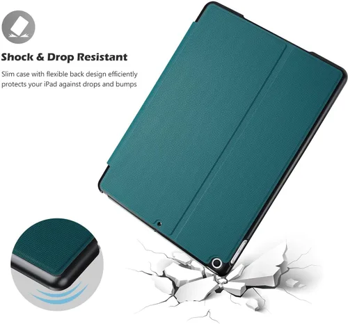 Vista 5 de ProCase Funda para iPad 10.2 2021 iPad 9ª generación / iPad 2020 8ª generación/iPad 2019 7ª generación, funda protectora delgada para iPad de 10.2