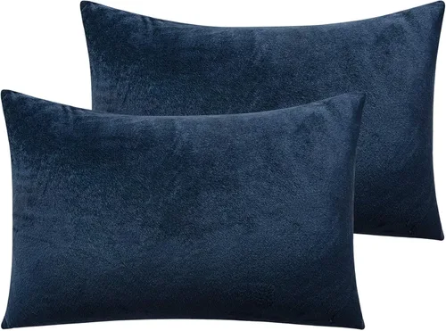 Vista 80 de NTBAY 1 paquete de funda de almohada corporal de terciopelo con cremallera, súper suave y acogedora, funda de almohada larga de franela mullida