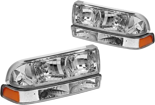 Vista 9 de PM PERFORMOTOR Faros delanteros de esquina ámbar de carcasa negra de repuesto compatibles con Blazer 98-04 / 98-04 S10., PMHL-CS10-9804-4P-OH-BA