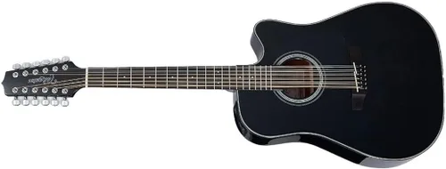 Vista 2 de Takamine G Series GD30CE-12 Dreadnought – Guitarra acústica-eléctrica, color negro