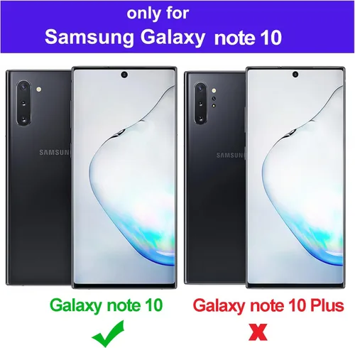 Vista 2 de Funda magnética para Samsung Galaxy Note 10 (6.3 pulgadas) [compatible con Magsafe] parachoques de TPU suave + parte trasera transparente