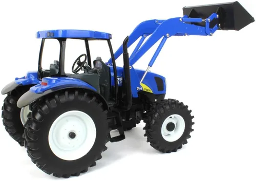 Vista 3 de ERTL 1/16 New Holland T6070 con cargador y tractor MFD 13988