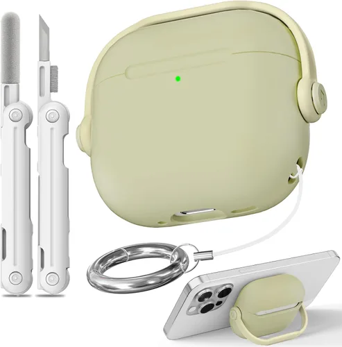 Vista 25 de Funda para Airpods Pro 3, fundas de bloqueo de seguridad para Apple Airpod Pro 3 (2025) con soporte para teléfono y kit de limpieza, protección