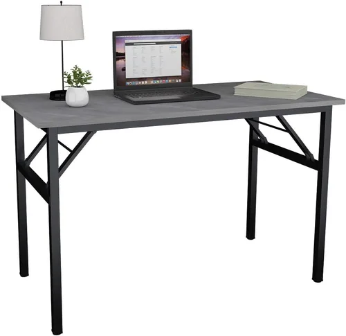 Vista 71 de DlandHome Escritorio plegable pequeño de 31.5 pulgadas, escritorio de computadora para oficina en casa, mesa plegable para espacios pequeños,