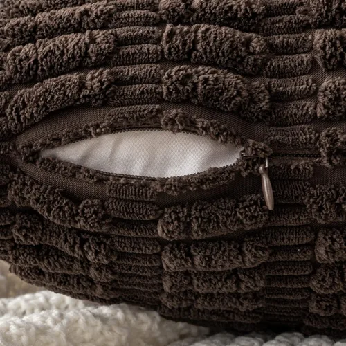 Vista 147 de MIULEE- Juego de 2 fundas de pana suave para cojín; diseño a rayas estilo bohemio, moderno, rural; decoración costera p/verano, hogar, sala de Azul