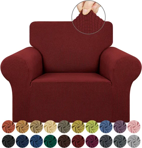 Vista 83 de KEKUOU - Funda elástica para sofá de 3 plazas (de 79 a 94 pulgadas), protector de muebles de 3 asientos con parte inferior elástica para niños
