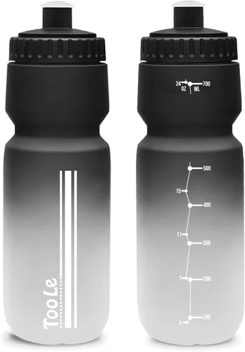 Vista 8 de TooLe Botella de agua para bicicleta de 24 onzas, botella de agua