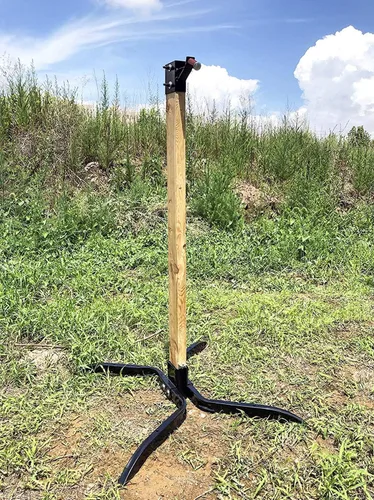 Vista 3 de Sistema de Soporte para Blancos Highwild - Blanco de Acero AR500 con Kit de Montaje 2x4