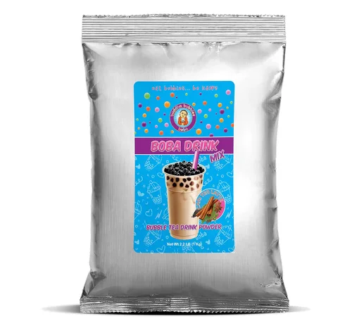 Vista 10 de Buddha Bubbles Boba - Mezcla de mezcla de bebida en polvo de mezcla de té Boba/Bubble Tea Cream de fresa, 1 kilo (2.2 libras) (3.53 onzas)