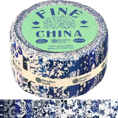 Vista 13 de Jelly Roll - 40 tiras de 2.5 x 44 pulgadas Paquetes de tiras de algodón – Tela acolchada perfecta para coser, proyectos de edredón precortados