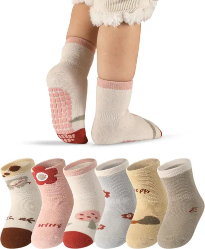 Vista 8 de Baby Socks with Grip 6 pairs Non anti Slip Thick Winter Warm cotton Infants