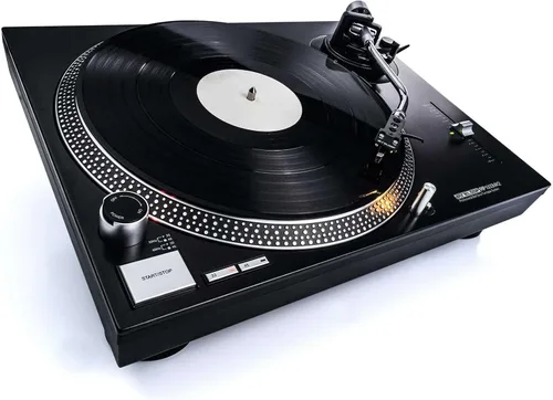 Vista 4 de Reloop Professional Sistema de tocadiscos con transmisión por correa RP-1000-MK2, Negro