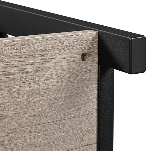 Vista 9 de Yaheetech Soporte para TV, centro de entretenimiento con cajón, mesa consola multimedia para TV de hasta 45 pulgadas, mesa consola de TV con Gris